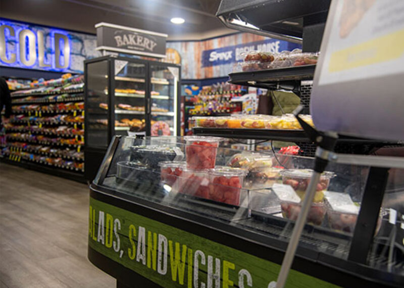 Bakery and produce section at CPG c-store