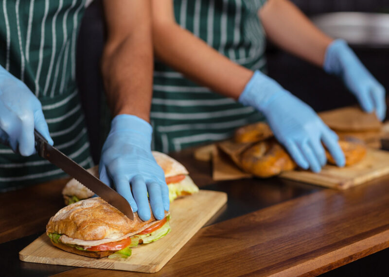Food business revenue growing with workers slicing subs