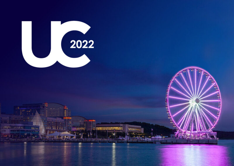 Banner of UC 2022 with National Harbor Ferris Wheel view on background