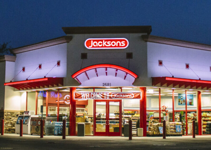 Exterior of Jacksons Food Store