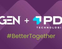 IGEN and PDI Technologies logos on a purple background with the hashtag #BetterTogether
