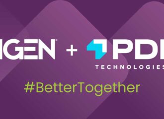 IGEN and PDI Technologies logos on a purple background with the hashtag #BetterTogether