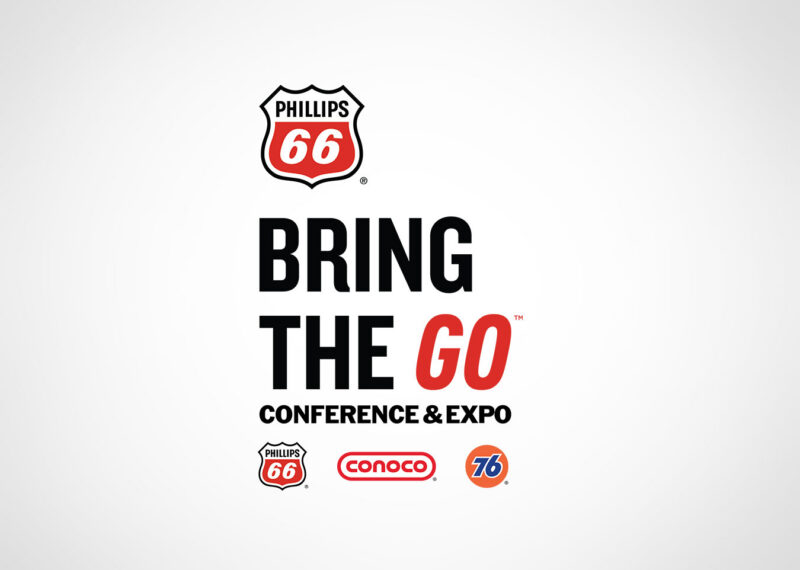 Phillips 66 ‘Bring the Go’ Conference & Expo promotional graphic with Conoco and 76 logos