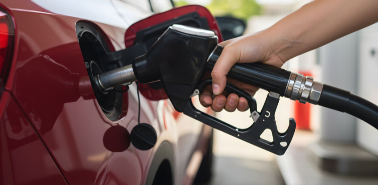 Driver fueling vehicle at gas pump with digital payment capability
