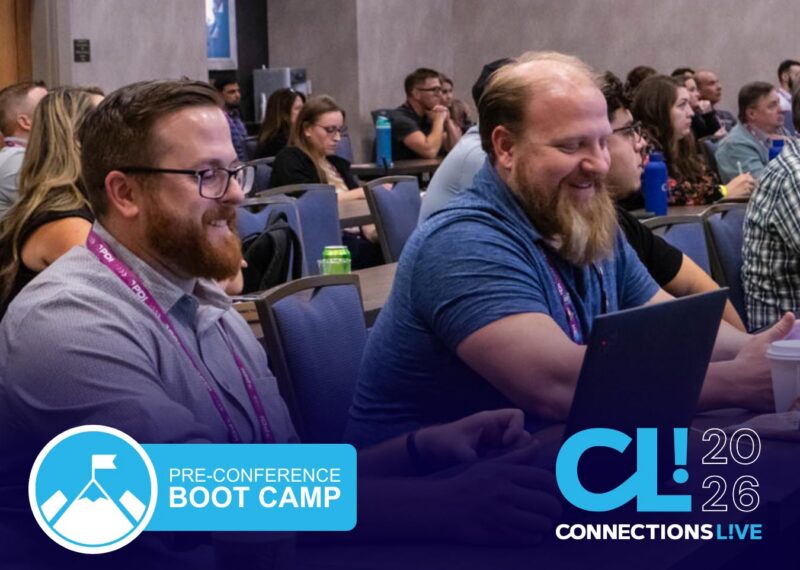 Attendees engaged in a Pre-Conference Boot Camp session at Connections Live 2026