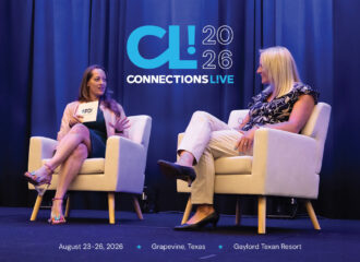 Two industry leaders sitting on a panel at PDI Connections Live 2026