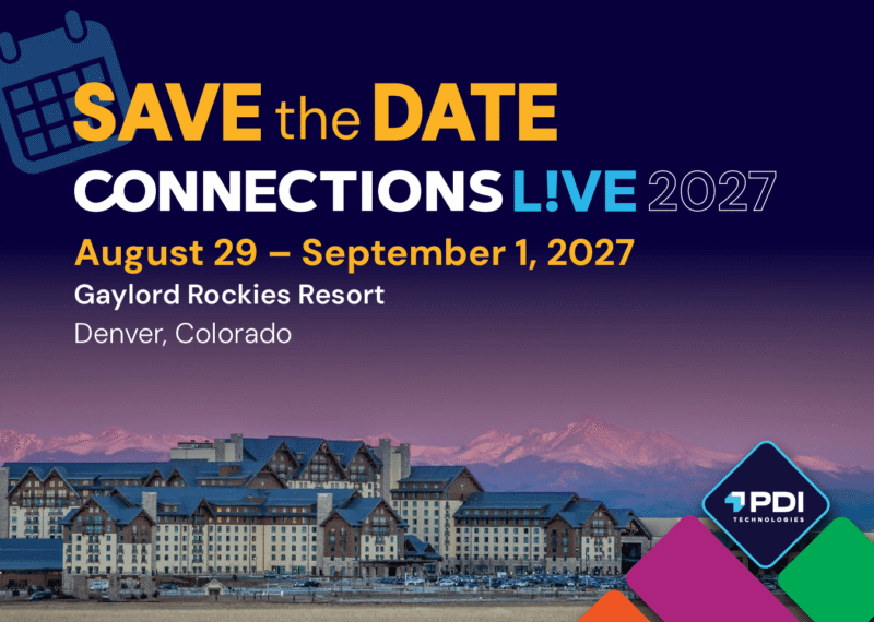 PDI Connections Live 2027 - Save the Date - August 29 - September 1, 2027